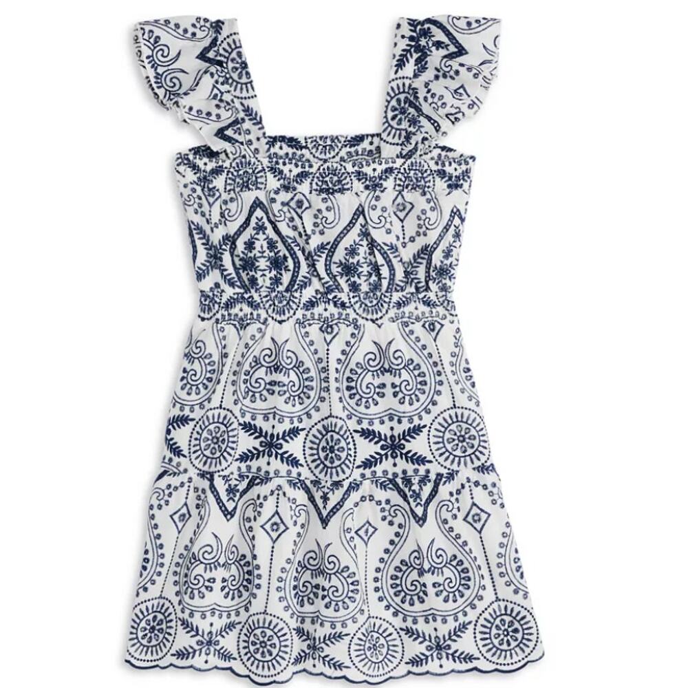 AQUA Girls' Embroidered Dress, Little Kid, Big Kid - Exclusive M 9/10 - Picture 2 of 9